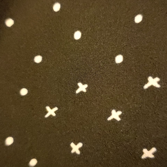 NWT Ava & Viv Black and White Dot Dress, Size 2X - Picture 5 of 5